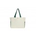Canvas Tote Bag With Color Handles
