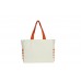 Canvas Tote Bag With Color Handles