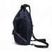 Dark Blue Beach Drawstring Backpack