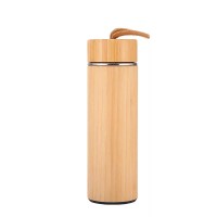 Bamboo Vacuum Bottle with Cord Bamboo Vacuum Bottle with Cord