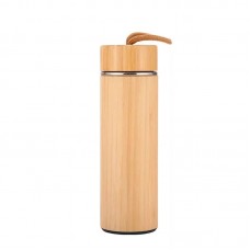 Bamboo Vacuum Bottle with Cord Bamboo Vacuum Bottle with Cord