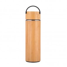 Bamboo Vacuum Bottle with Plastic Hanger Bamboo Vacuum Bottle with Plastic Hanger