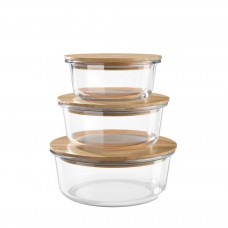 Round Glass Lunch Box 420ml~1300ml Round Glass Lunch Box 420ml~1300ml