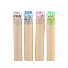 12 Colors Wooden Pencils with Sharpener 
