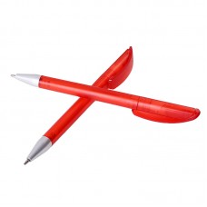 Red Plastic Push Ballpoint Pen