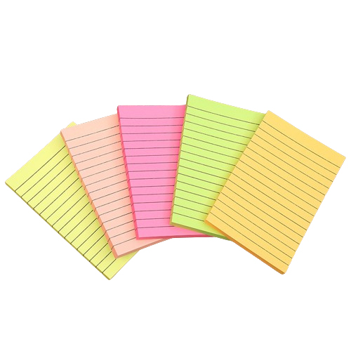 4*6 inch Fluorescent Colored Paper Line Sticky Notes 4*6 inch Fluorescent Colored Paper Line Sticky Notes