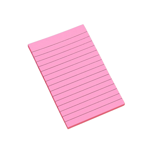 4*6 inch Fluorescent Colored Paper Line Sticky Notes