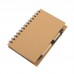 Double Metal Spiral Pocket Notebook with Pen