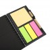Double Metal Spiral Pocket Notebook with Pen