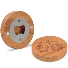 Personalized Wooden Round Bottle Opener Personalized Wooden Round Bottle Opener
